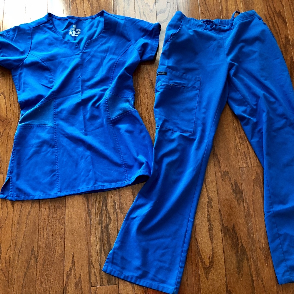 Royal Blue Jockey Scrubs
